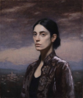 Graduate in Residence 2024-25<br>"Girl from Perugia", Oil on linen, 55 x 65 cm