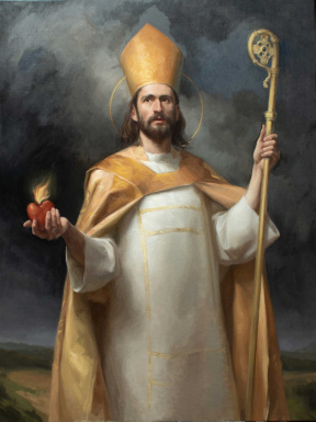 Graduate in Residence 2023-24<br>"St. Augustine", Oil on canvas, 105 x 140 cm