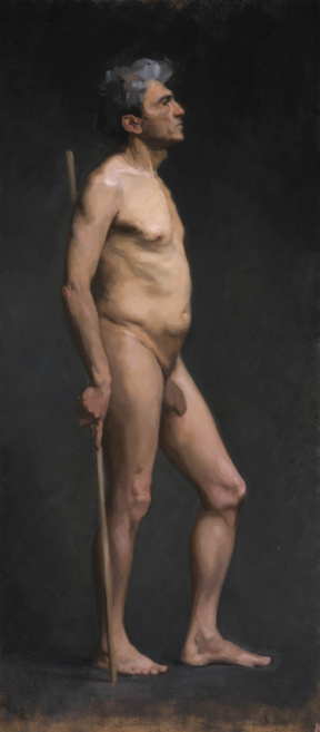 "Figure painting of Giovanni", Oil on canvas, 120 x 60 cm