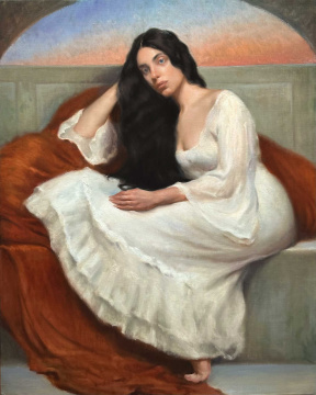 Graduate in Residence 2023-24<br>"Giulia", Oil on canvas, 100 x 110 cm