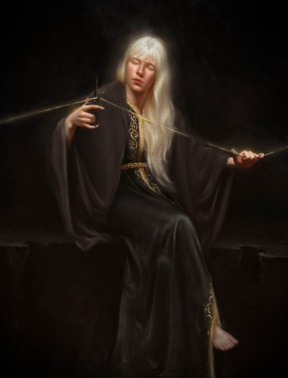 Graduate in Residence 2022-23<br>"Moire", Oil on canvas, 95 x 115 cm