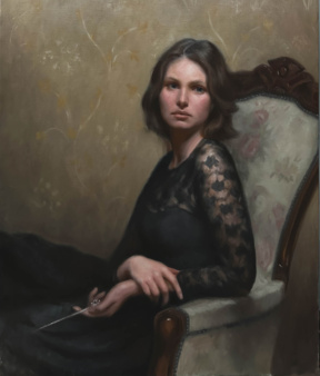 Graduate in Residence 2023-24<br>"Needle", Oil on canvas, 85 x 100 cm