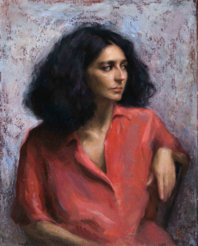 Graduate in Residence 2023-24<br>"Federica", Oil on canvas