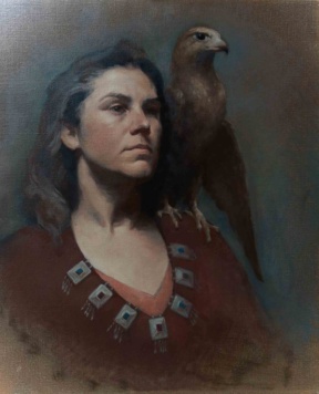 Graduate in Residence 2018-19<br>“Georgina”, Oil on canvas, 50 x 60 cm