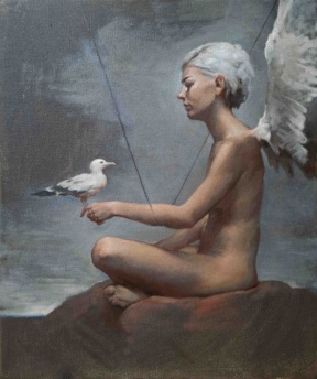 Graduate in Residence 2018-19<br>“Seagulls”, Oil on canvas, 55 x 65 cm