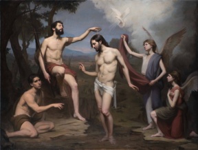 Graduate in Residence 2024-25<br>"Battesimo di Cristo", Oil on canvas, 210 x 160 cm