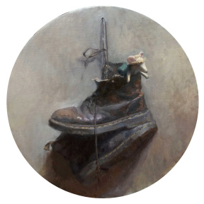 Graduate in Residence 2024-25<br>"Adventure Mouse", Oil on canvas, ⌀ 47 cm