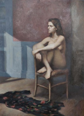 Graduate in Residence 2018-19<br>"Dawn", Oil on canvas, 150 x 110cm