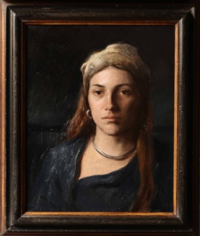 Graduate in Residence 2022-23<br>"Martha nocturne", Oil on linen, 50 x 40 cm