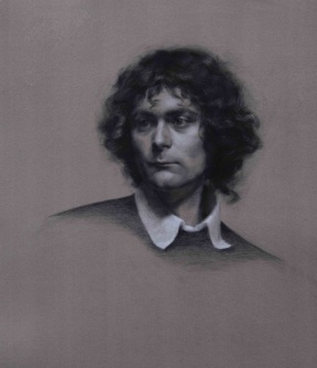 Graduate in Residence 2025-26<br>Portrait drawing, Charcoal and white chalk