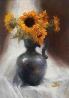 Graduate in Residence 2018-19<br>"Early summer greetings", Oil on canvas, 50 x 35 cm