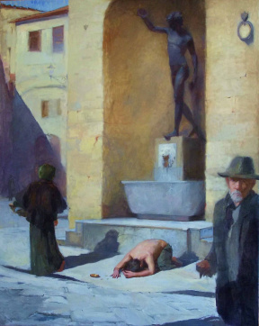 Graduate in Residence 2012-13<br>"Earth", Oil on linen, 200 x 150 cm