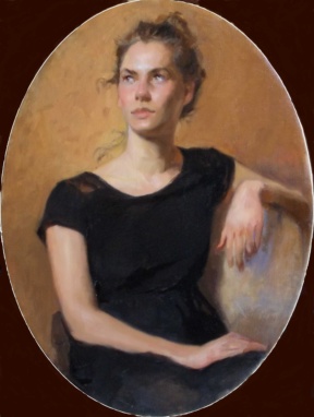 Graduate in Residence 2012-13<br>"Emma", Oil on linen, 80 x 50 cm