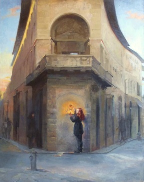 Graduate in Residence 2012-13<br>"Fire", Oil on linen, 200 x 150 cm