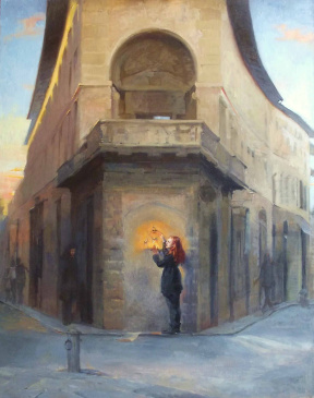 Graduate in Residence 2012-13<br>"Fire", Oil on linen, 200 x 150 cm