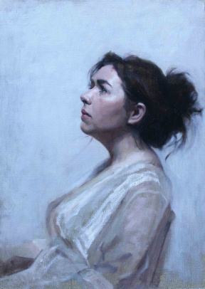 Graduate in Residence 2012-13<br>"Stephanie", Oil on linen, 60 x 50 cm