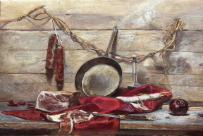 Graduate in Residence 2023-24<br>"Italian Red", Oil on canvas, 50 x 75 cm Tatiana Popova, Italian Red, Oil on Canvas, 50x75 cm, 2024 - Tatiana Popova