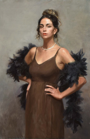 Graduate in Residence 2023-24<br>"Portrait of The Lady", Oil on canvas, 115 x 75 cm Tatiana Popova, Portrait of The Lady, Oil on Canvas, 115x75 cm, 2024 - Tatiana Popova