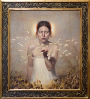 Graduate in Residence 2011-12<br>"Sower", Oil on linen, 85 x 75 cm